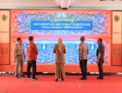 Pemkab Mojokerto Luncurkan Implementasi Sertifikat Elektronik Layanan Pertanahan