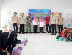 Satgas TMMD 120 Kodim Bojonegoro, PMI Dan Tagana Gelar Sosialisasikan Sekolah Siaga Bencana