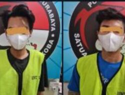 Polrestabes Surabaya Ringkus Dua Pemuda Pengedar Sabu