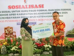 Guru PAUD Di Bojonegoro Peroleh JKK Dan JKM