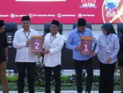 KPU Sidoarjo Tetapkan Nomor Urut Paslon Pilkada 2024