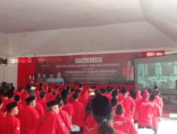 Gelar Rakercabsus DPC PDIP Bojonegoro Kenalkan Cagub Cawagub Dan Cabup Cawabup