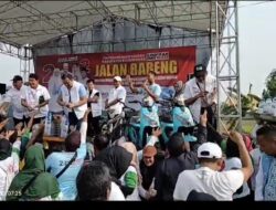 Khofifah – Emil Dan Wahono – Nurul Ikuti Jalan Bareng Bersama Ribuan Pendukungnya