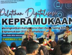 Dinpora Bojonegoro Gelar Pelatihan Digitalisasi Kepramukaan