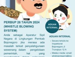 WBS Sarana Pengaduan Internal Khusus ASN Di Lingkup Pemkab Bojonegoro