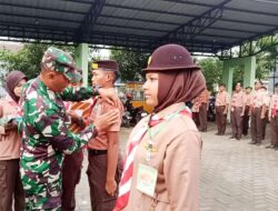 60 Pelajar Resmi Menjadi Anggota Saka Wira Kartika Kodim Bojonegoro