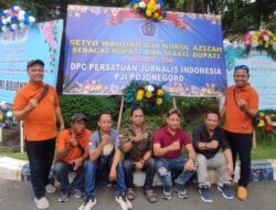 DPC PJI Bojonegoro Berikan Ucapan Selamat Kepada Setyo Wahono Dan Nurul Azizah