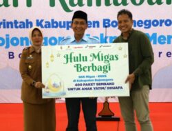 Pemkab Bojonegoro Bersama SKK Migas Dan KKKS Beri Bantuan Sembako Bagi Yatim Piatu Dan Dhuafa