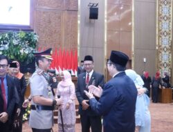 Hadiri Sertijab AKBP Mario Prahatinto  Sampaikan Ucapan Selamat Kepada Bupati Dan Wakil Bupati Bojonegoro Terpilih