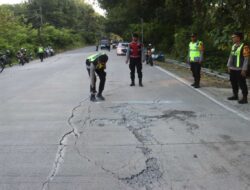 Kapolres Bojonegoro Pimpin Survei Ruas Jalan Rusak Menjelang Mudik Idul Fitri