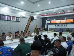 Polres Bojonegoro Gelar Rakor Lintas Sektoral Untuk Pengaman Idul Fitri