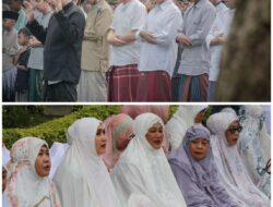 Bupati Dan Wabub Bojonegoro Laksanakan Sholat Idul Fitri Bersama Masyarakat