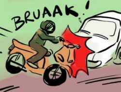 Kecelakaan Di Jln PUK Kesongo Kedungadem Satu Korban Meninggal Dunia
