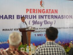 Bupati Wahono Harapkan Sinergi Dan Suasana Harmonis Di Hari Buruh Internasional