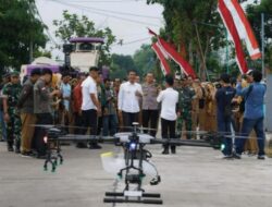 Bupati Wahono Hadirkan Drone Sprayer Gratis Untuk Tingkatkan Produksi Petani