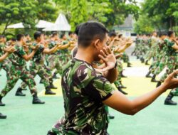 Prajurit Kodim 0813 Bojonegoro Gelar Latihan Pencak Silat Militer