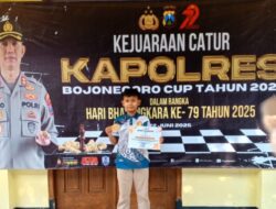 Siswa MIN 1 Sabet Juara 1 kejuaraan Catur Kapolres Bojonegoro Cup 2025