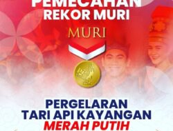 Spektakuler Penari Kayangan Api Merah Putih Bojonegoro Pecahkan Rekor MURI Di Event Hari Koperasi Ke-78