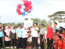 Bupati Wahono Buka Kompetisi Sepak Bola, Bulu Tangkis Dan Bola Voli Usia Dini