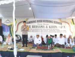 Jalin Silaturahmi Dengan Masyarakat, Kapolres Bojonegoro Hadiri Tahlil Akbar Dan Doa Bersama