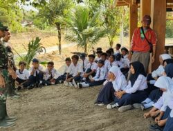Satgas TMMD 125 Bojonegoro Bekali Pelajar Dengan Wasbang Dan PBB Untuk Tanamkan Kedisiplinan