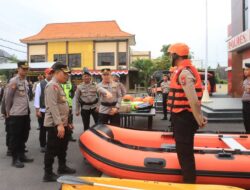 Polres Bojonegoro Gelar Apel Siaga Bencana Pastikan Kesiapan Sarana San Prasarana Pendukung SAR