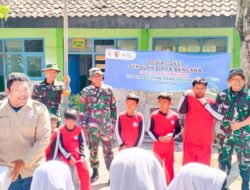 Satgas TMMD 125 Bojonegoro, PMI Dan Tagana Berikan Edukasi Sekolah Siaga Bencana