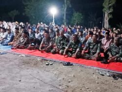 Peringati HUT RI Ke-80 Satgas TMMD 125 Bojonegoro Bersama Warga ikuti Doa Bersama