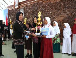 Puluhan Anak Semangat Ikuti Final Lomba Bertutur Cerita Rakyat Dengan Dialek Bojonegaran