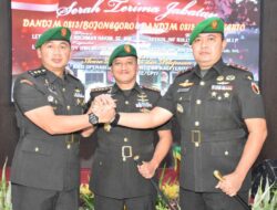 Komandan Kodim 0813 Bojonegoro Resmi Beralih Dari Letkol Czi Arief Rochman Hakim, SE., MM., kepada Letkol Inf Dedy Dwi Wijayanto, S.T