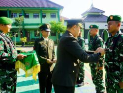 Dandim Bojonegoro Pimpin Upacara Kenaikan Pangkat 73 Prajurit