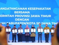 Bupati Wahono Hadiri Penandatanganan Nota Kesepakatan Restorative Justice