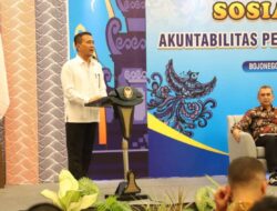 Bupati Dan Wabup Bojonegoro Hadiri Sosialisasi Akuntabilitas Pengelolaan Dana Desa