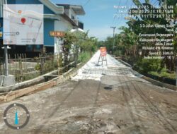 Progres BKKD Jalan Lingkungan Desa Pacul Sudah Sesuai Target