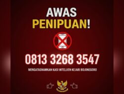 Waspada, Penipuan Catut Nama Pejabat Kejari Bojonegoro Intimidasi Kades