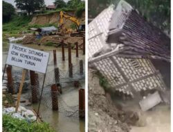 Dihantam Arus Sungai Rumah Salah Satu Warga Clebung Bobolan Rusak Parah 