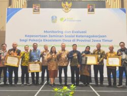 BPJS Ketenagakerjaan Kantor Wilayah Jawa Timur berkolaborasi Dengan Dinas PMD Jatim Gelar Evaluasi Kepesertaan 