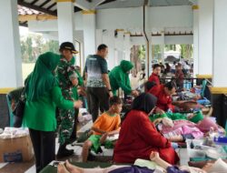 Kodim 0813 Bojonegoro Gelar Donor Darah Dan Layanan Kesehatan Gratis Sambut HUT ke- 80 Persit KCK