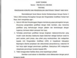 Bupati Bojonegoro Terbitkan SE Pengendalian Gratifikasi Dan Larangan Fasilitas Dinas Jelang Lebaran