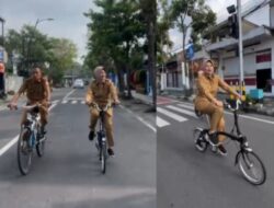 Wakil Bupati Bojonegoro Awali Bike to Work dengan Bersepeda Dari Rumah Dinas