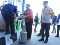 Polres Gresik Pantau SPBU Pastikan Stok Aman di Libur Lebaran