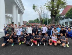 Kedatangan Tiga Pelari “River Run” Asal Prancis Di Sambut Bupati Dan Wabup Bojonegoro