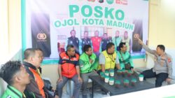Perkuat Sinergitas, Polres Madiun Kota Resmikan Posko Ojol Kamtibmas