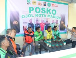 Perkuat Sinergitas, Polres Madiun Kota Resmikan Posko Ojol Kamtibmas