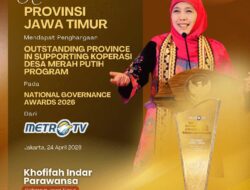 jawa-timur-raih-penghargaan-national-governance-awards-2026-kategori-outstanding-province-in-supporting-koperasi-desa-merah-putih-program-gubernur-khofifah-wujud-kerja-kolektif-perkuat-ekonomi-kerakyatan berbasis desa