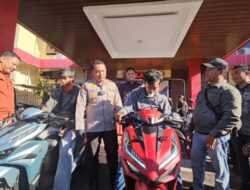 Polres Probolinggo Temukan dan Serahkan Motor yang Hilang, Korban Curanmor Tersenyum Riang