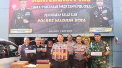 Polres Madiun Kota Gagalkan Pengiriman 3,1 juta Batang Rokok Ilegal Lintas Provinsi