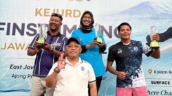 Kontingen Surabaya, tak tertandingi di ajang Kejurda Finswimming 2026 Jatim.