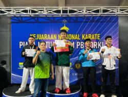 FORKI Jatim Bawa Pulang 3 Medali dari Kejurnas Karate 2026 di Bandung