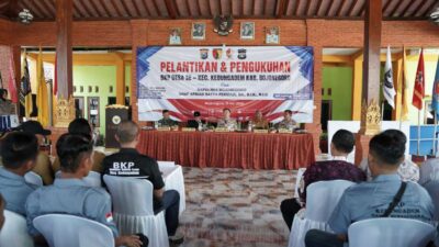 Kapolresi Bojonegoro Kukuhkan BKP Tingat Desa Se-Kec Kedungadem